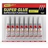 ELFY 4g x 8 PCs Super Glue All Purpose with Pin Point Nozzle - Super Fast Superglue General Strong Thick & Strong Adhesive Super Glue Gel for Hard Plastic, DIY Craft, Rubber, Metal, Leather and More