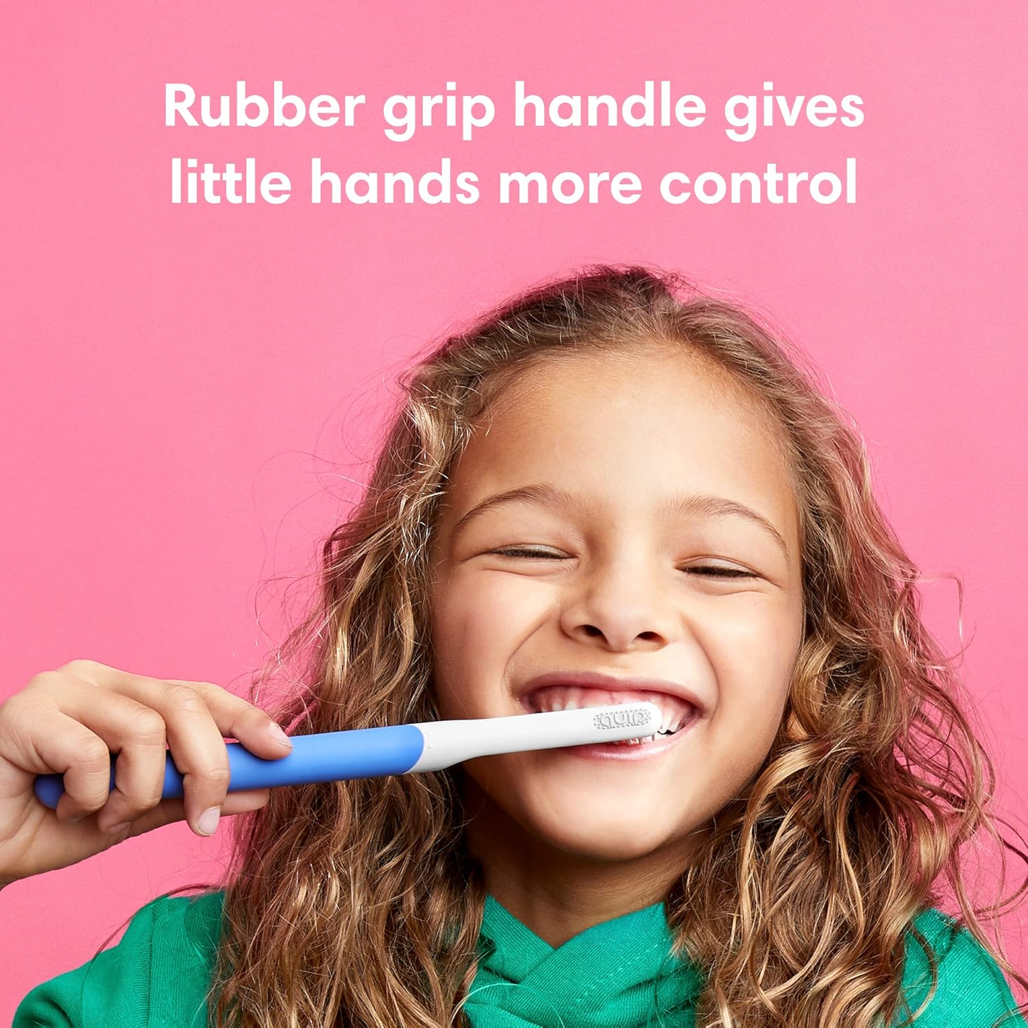 quip Kids Electric Toothbrush - Sonic Toothbrush with Small Brush Head, Travel Cover & Mirror Mount, Soft Bristles, Timer, and Rubber Handle - Blue : Beauty & Personal Care