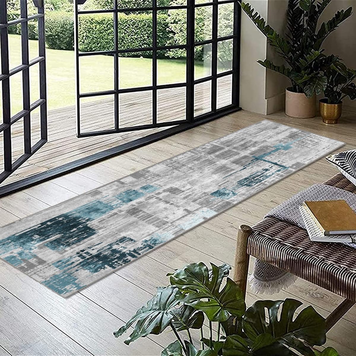 Tappeto Cucina 140x500cm - Antiscivolo, Lavabile, Per Corridoio E Ingressi
