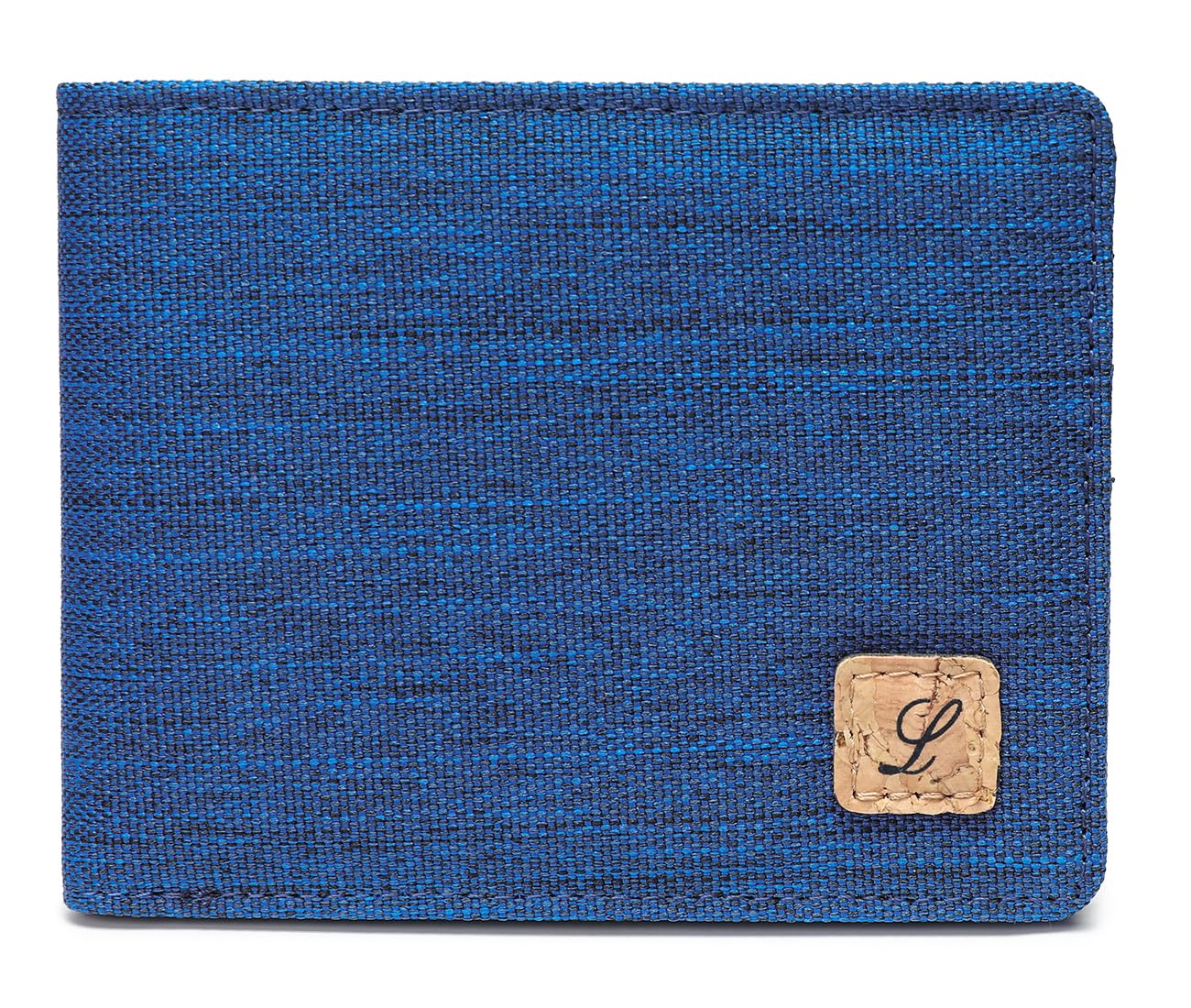 Lanyani Minimalist Fabric Wallet Bifold RFID Blocking, Blue, small, Minimalist