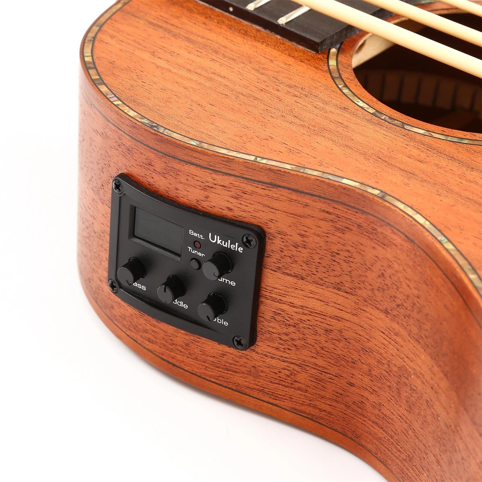 30 Zoll Elektrischer Ukulele-Bass, 4-saitige Ukulele-Gitarre, Saiteninstrument Mit Ukulele-Tasche Ukulele Einsteiger Kit