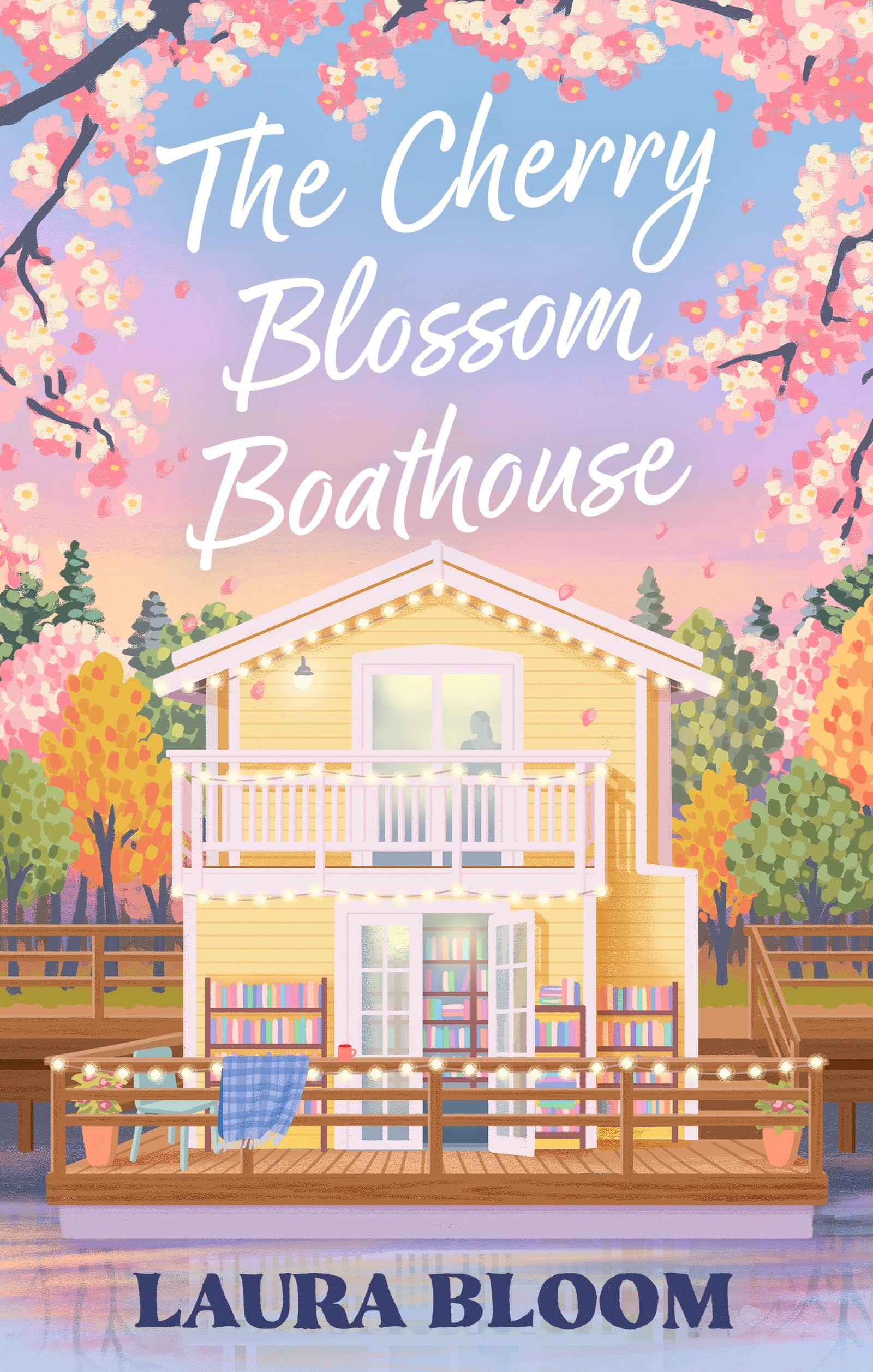 Laura Bloom Cherry Blossom Boathouse Paperback Book