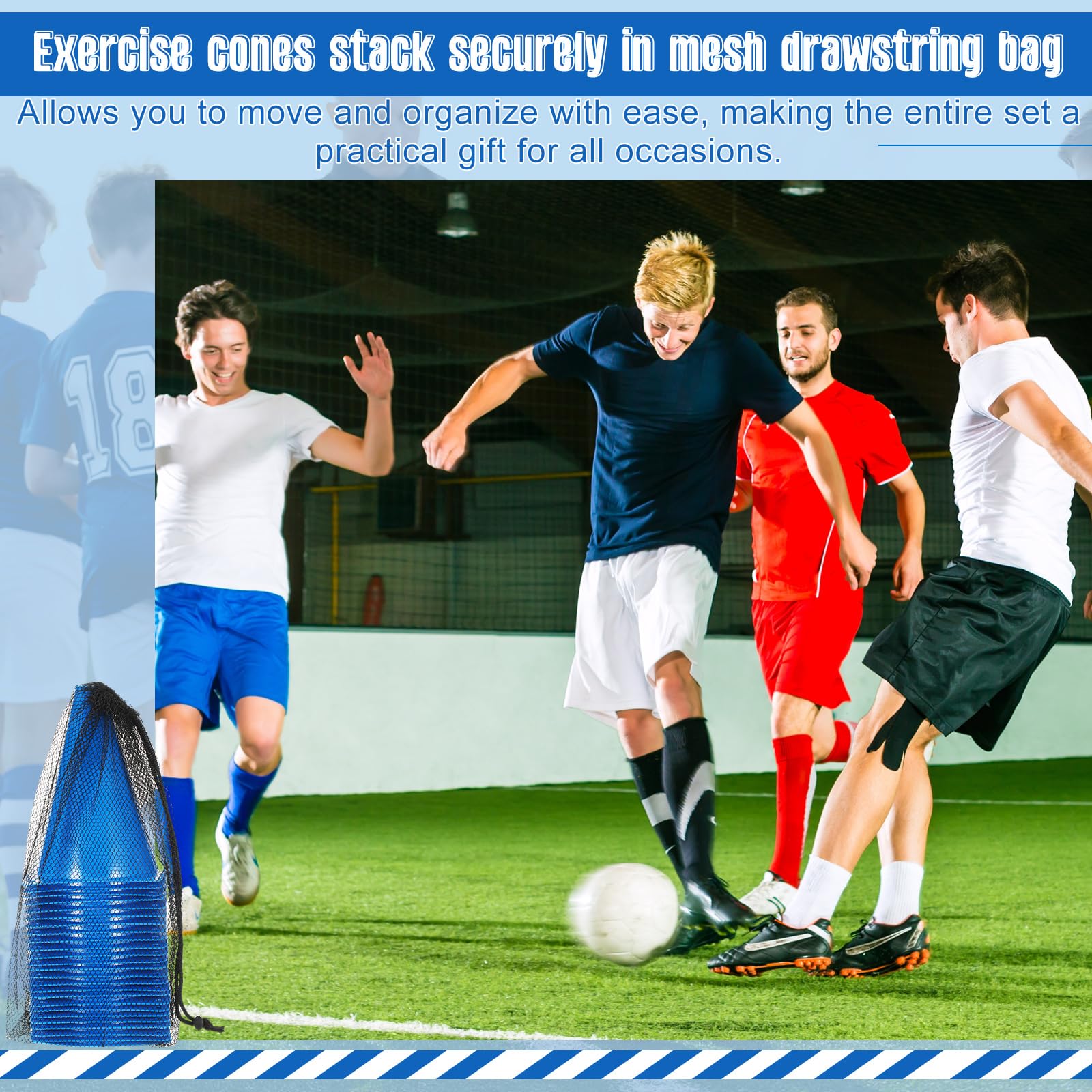 Syhood Confezione da 30 coni in plastica da 17,8 cm, per allenamento sportivo e agilità, mini coni per calcio, pattinaggio, calcio, basket, giochi al chiuso e all'aperto, attrezzature sportive