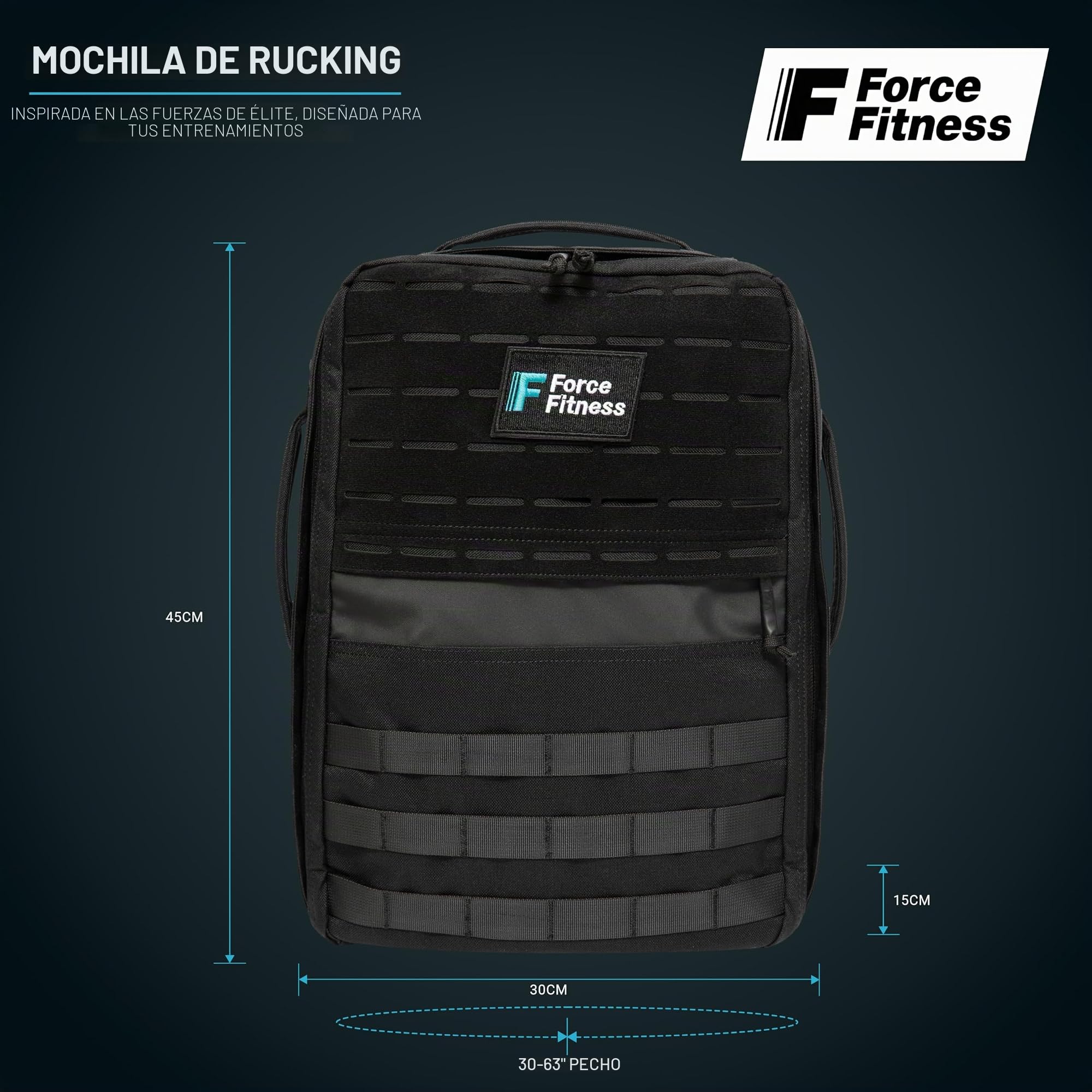 Force Fitness Mochila Rucking + Pesas