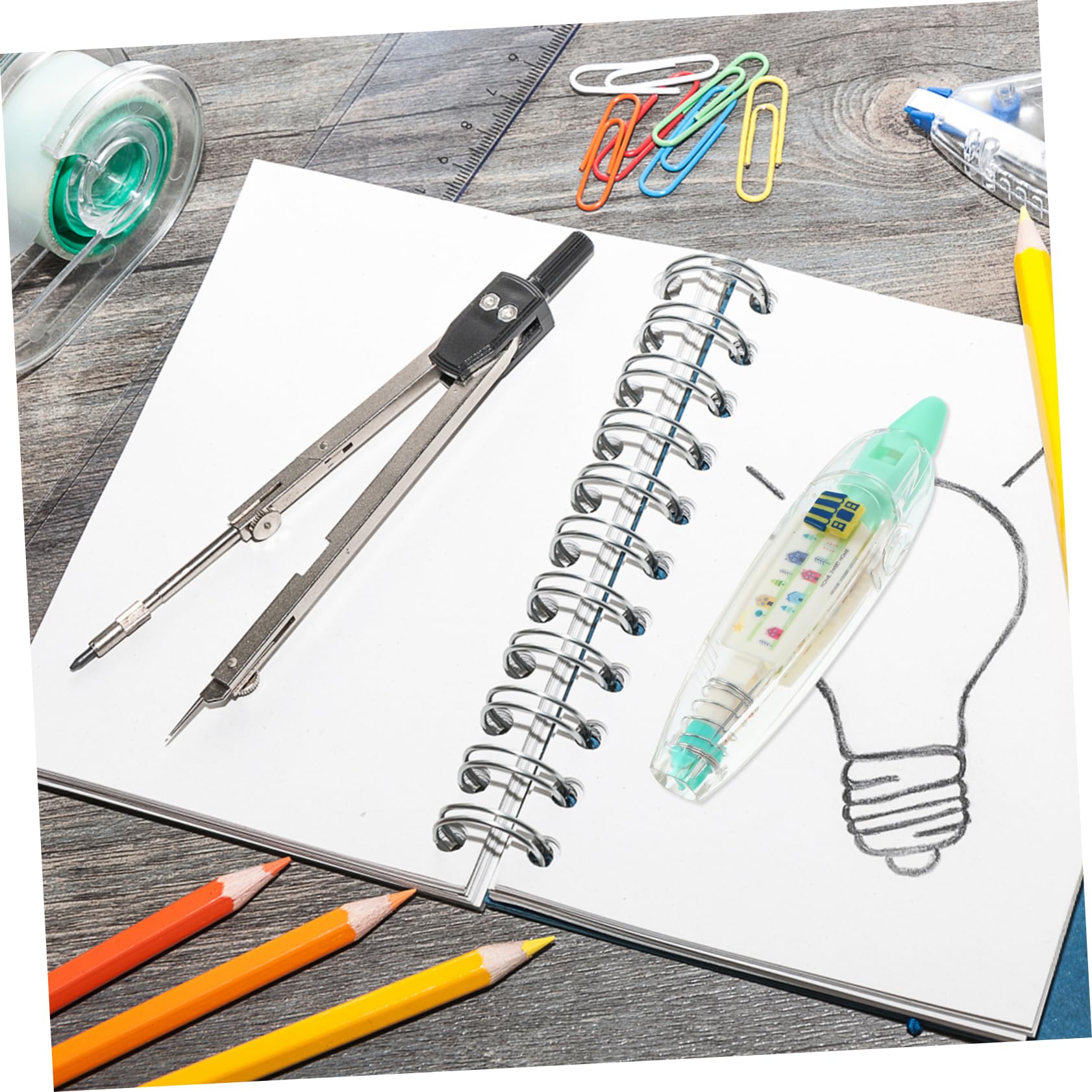 Gadpiparty 12stücke Niedliche Muster Korrekturband Stift Drucktyp Korrekturroller Für Scrapbooking Und Praktische Schreibwaren Mit Zufälligen Designs