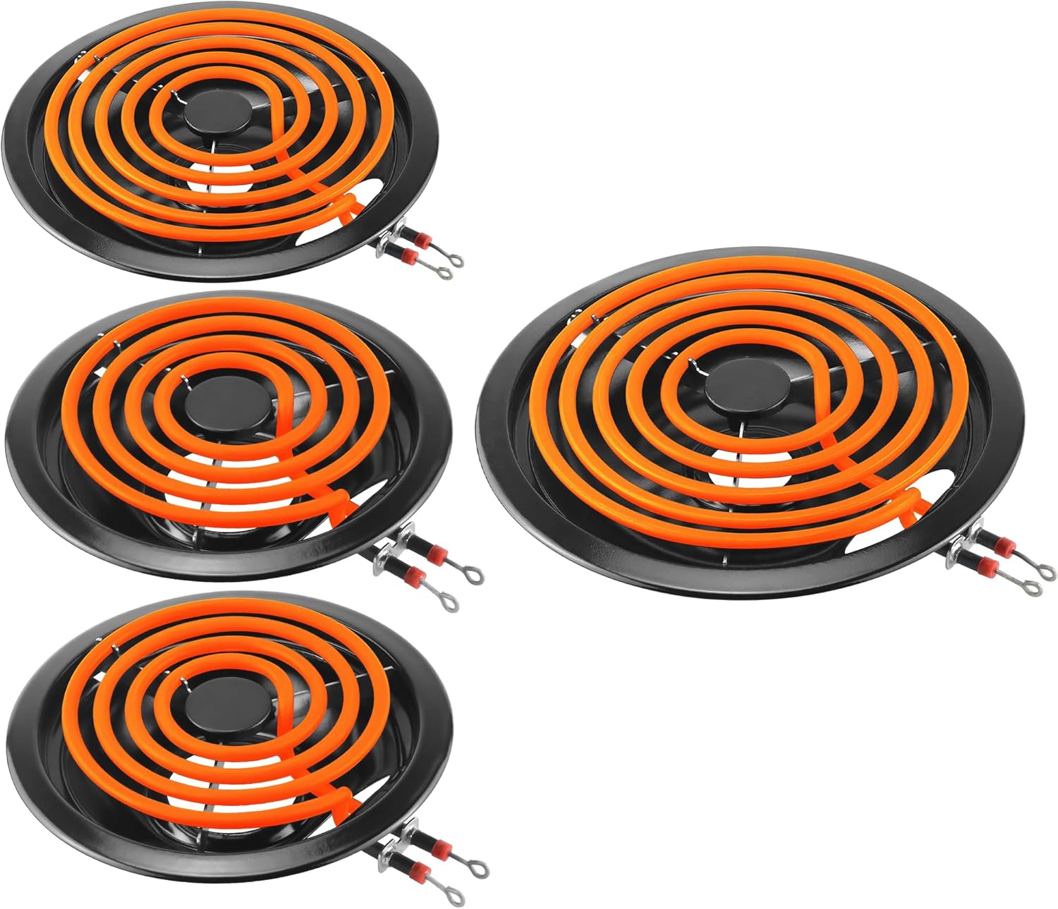 Black Electric Stove Burner Drip Pans WB31M19(8”) WB31M20(6