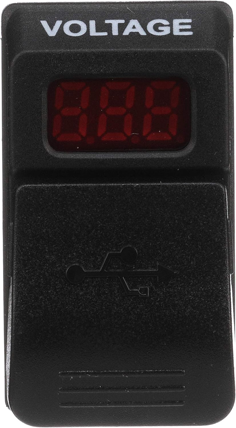 Seachoice Dual USB Voltmeter, 12-24V