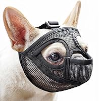 Mayerzon Museruola per cani a muso corto, museruola con design a lingua fuori per