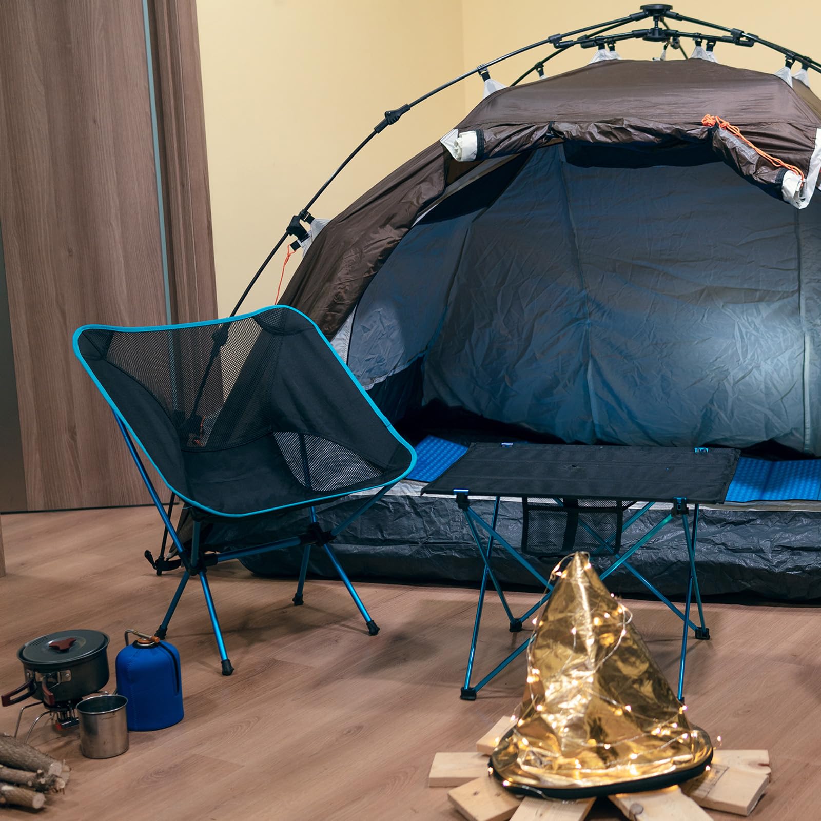 PATIKIL 8 Pack Camping Stuhl Fuß 13mm Schlauch Durchmesser Abnehmbar Rutschfest Hockerfüße Ersatz für Wandern Draußen Schwarz