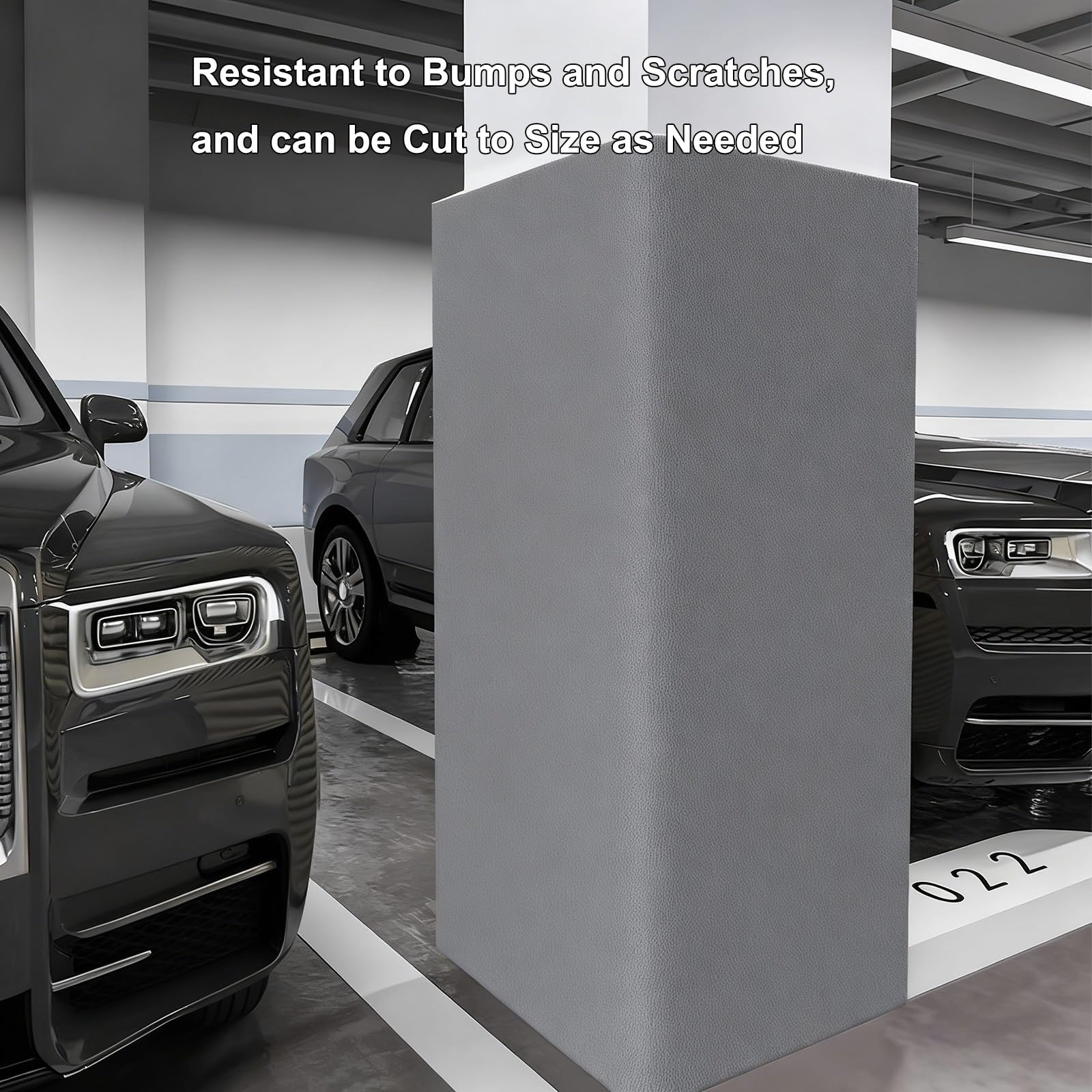 Genérico Protectores de Esquinas de Goma para Paredes (Paquete de 4) - Protectores de columnas de estacionamiento de 31,5 Pulgadas, Protectores de Bordes duraderos para Paredes de almacenes y garajes