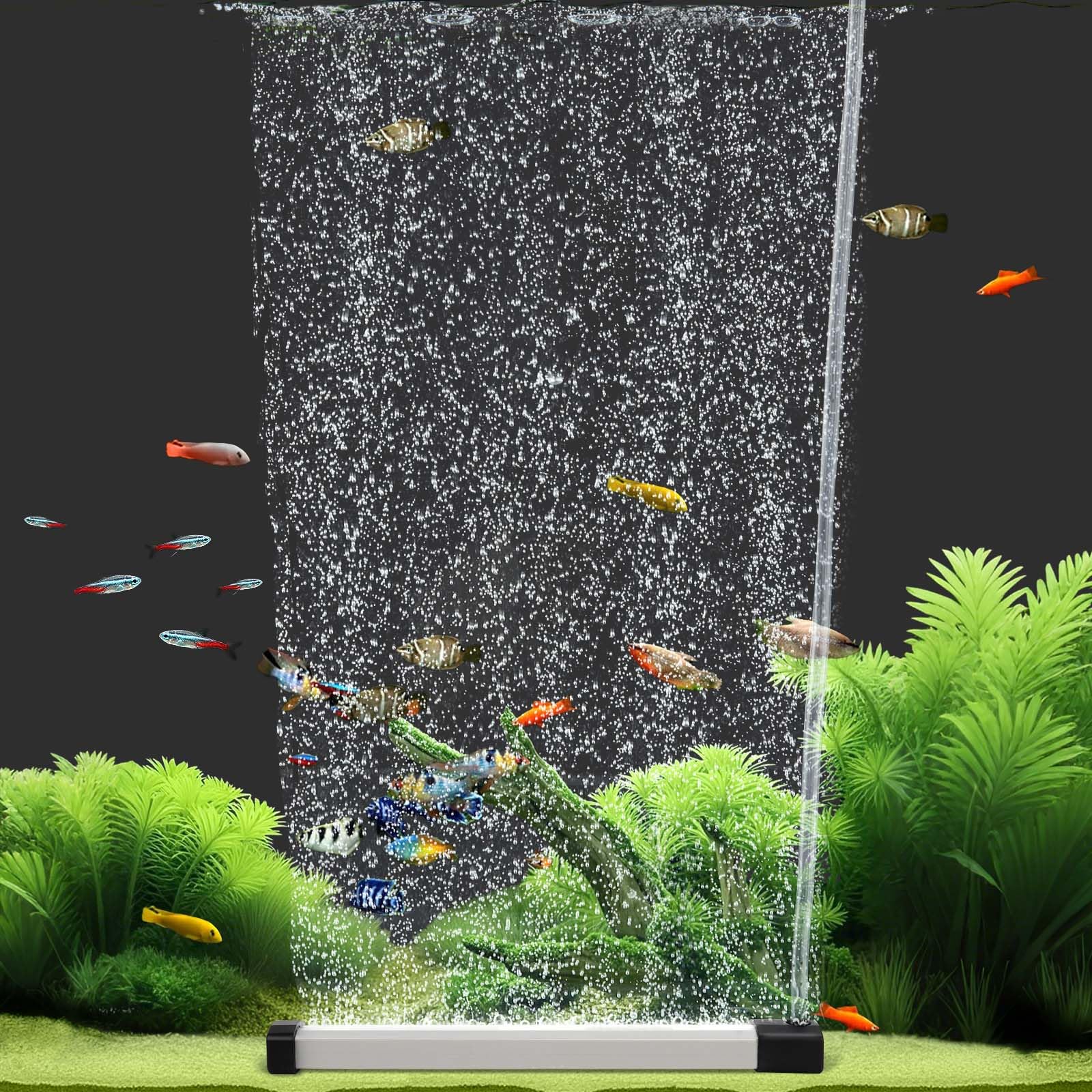 Hygger taśma do tlenu do akwarium, cichy dostarczający powietrze do akwarium, kamień tlenowy do zestawu akwarium, dyfuzor do akwarium Fish Tank Bubbler z wężem powietrznym do wody słodkiej i słonej