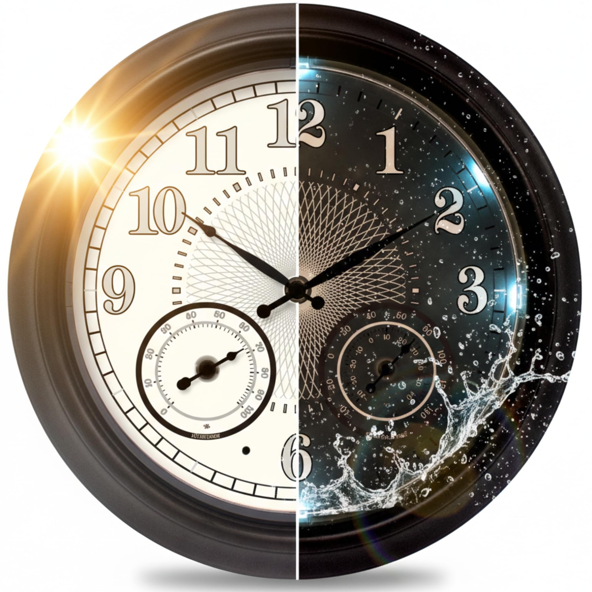 Amazon.com: Illuminated Large Outdoor Clock - 18 inch Indoor