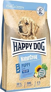 Happy Dog 60515 – NaturCroq Puppy – Alleinfutter mit Kräutern für Welpen ab 4 Wochen bis 6 Monate – 4 kg Inhalt product image