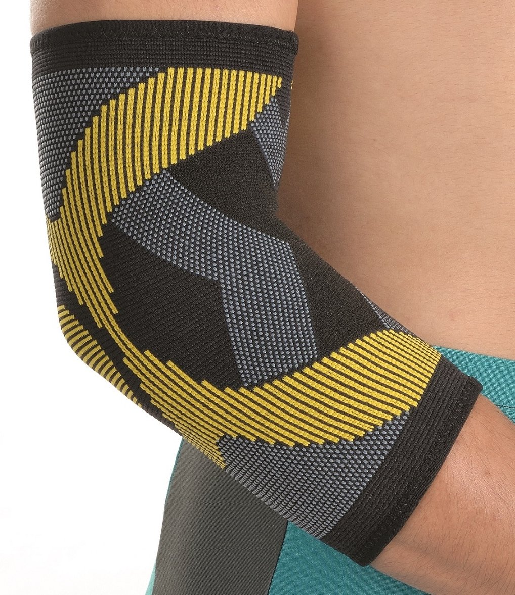Kichicho Fascia Elastica Per Gomito (2 Pezzi) - Tutore A Compressione Per Tennis Elbow, Artrosi, Tendinite - Per Uomo E Donna