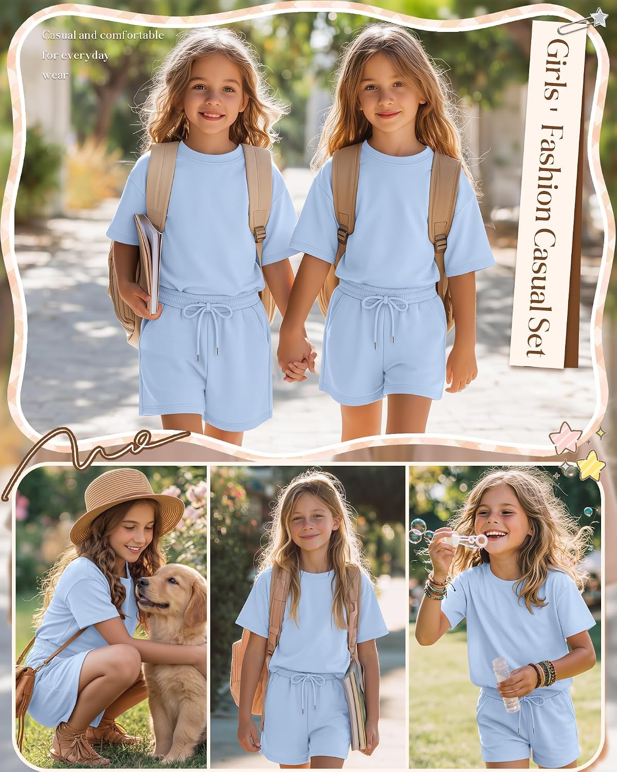 Girl Summer Outfits Clothing Set