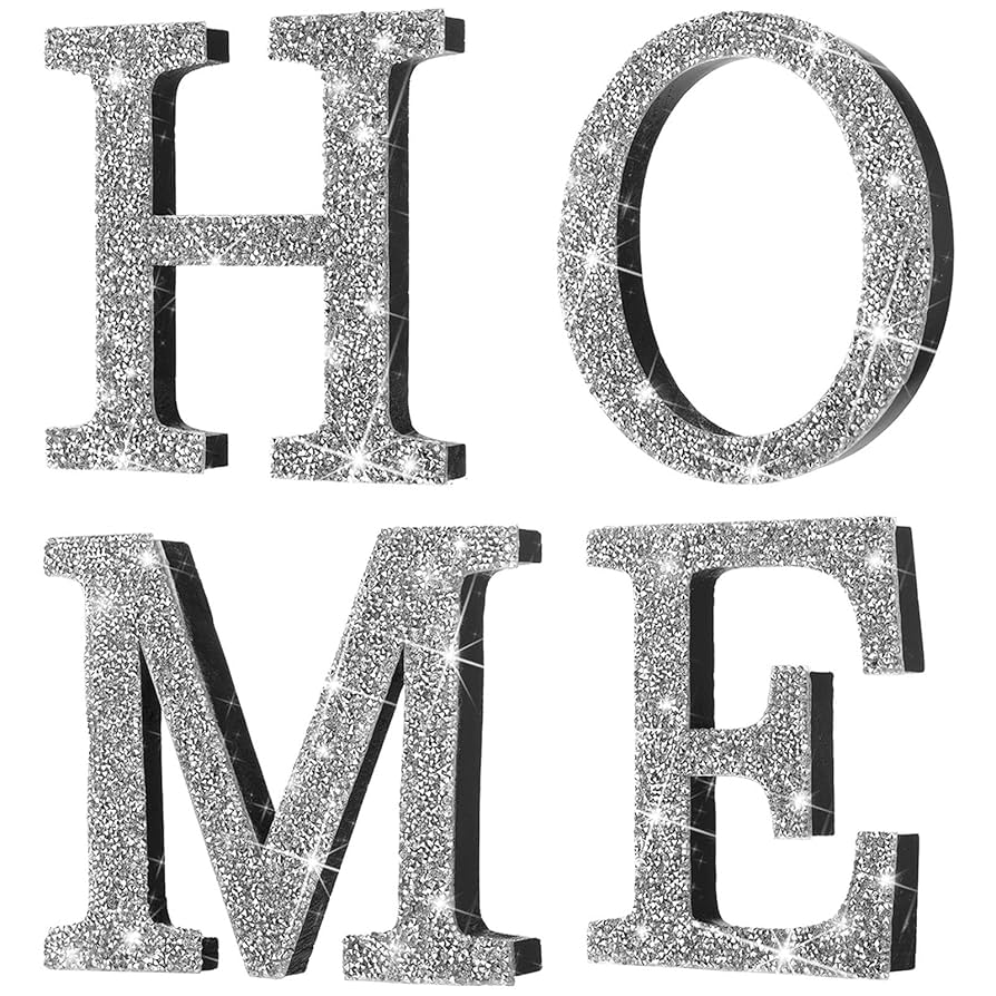 M❤︎ Amazon.com: Jetec 4 Pcs Love Home Sign Large Crystal Diamond