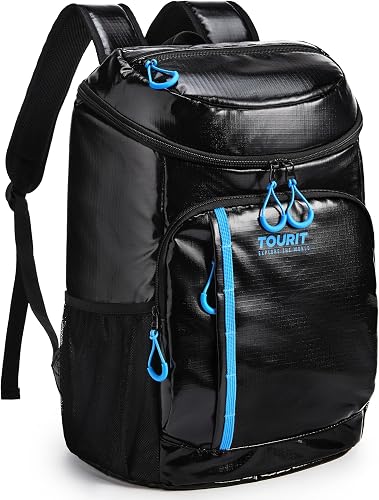 TOURIT Cooler Backpack 30 Cans Lightweight Insulated Backpack Cooler Leak-Proof Cooler Bag Large Capacity for Men Women to Picnics, Camping, Hiking, Beach, Park or Day Trips