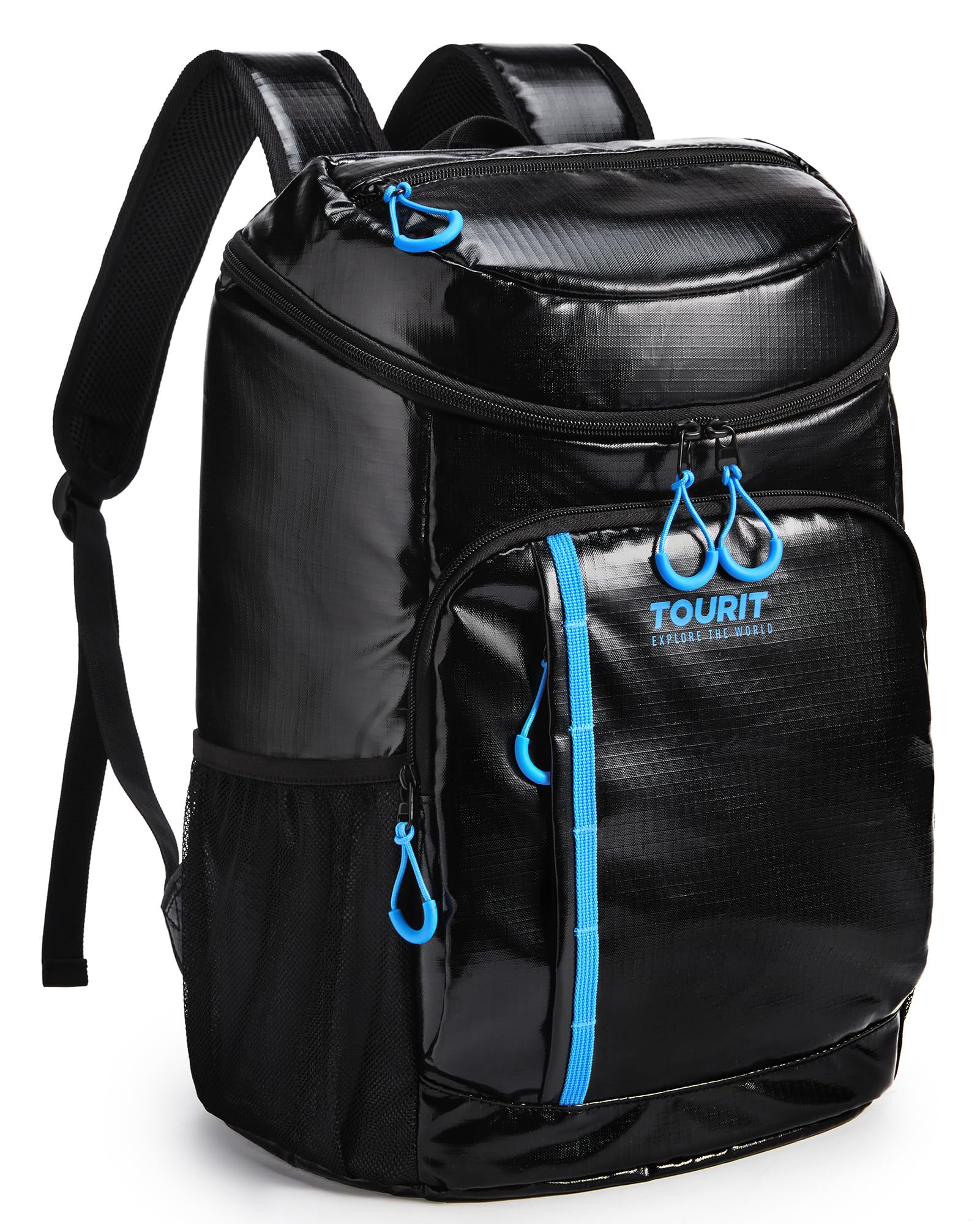 TOURIT Kühlrucksack Leichter Rucksack 28L mit Flaschenöffner Hält 30 Dosen