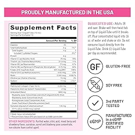 NatureWise Hydrolyzed Liquid Collagen for Women & Men 4000mg - High Absorption, Type 1 & 3 Peptides with Biotin + Vitamin C + Vitamin B Complex & Hyaluronic Acid -Mixed Berry - 10 Tubes[10 Day Supply]