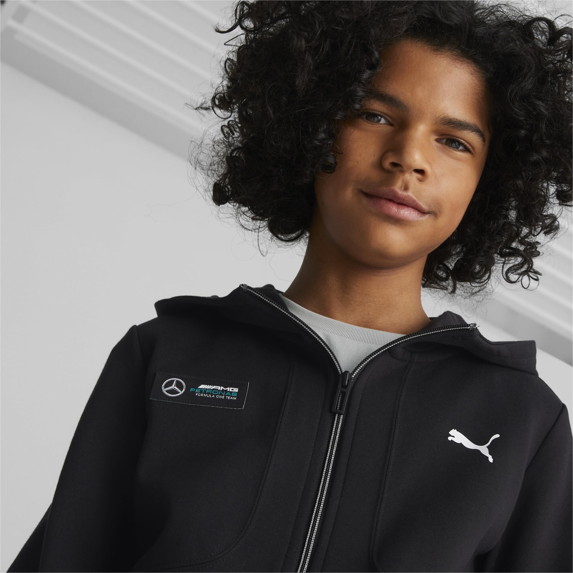PUMA Felpa con cappuccio Mercedes-Amg Petronas Motorsport per bambini
