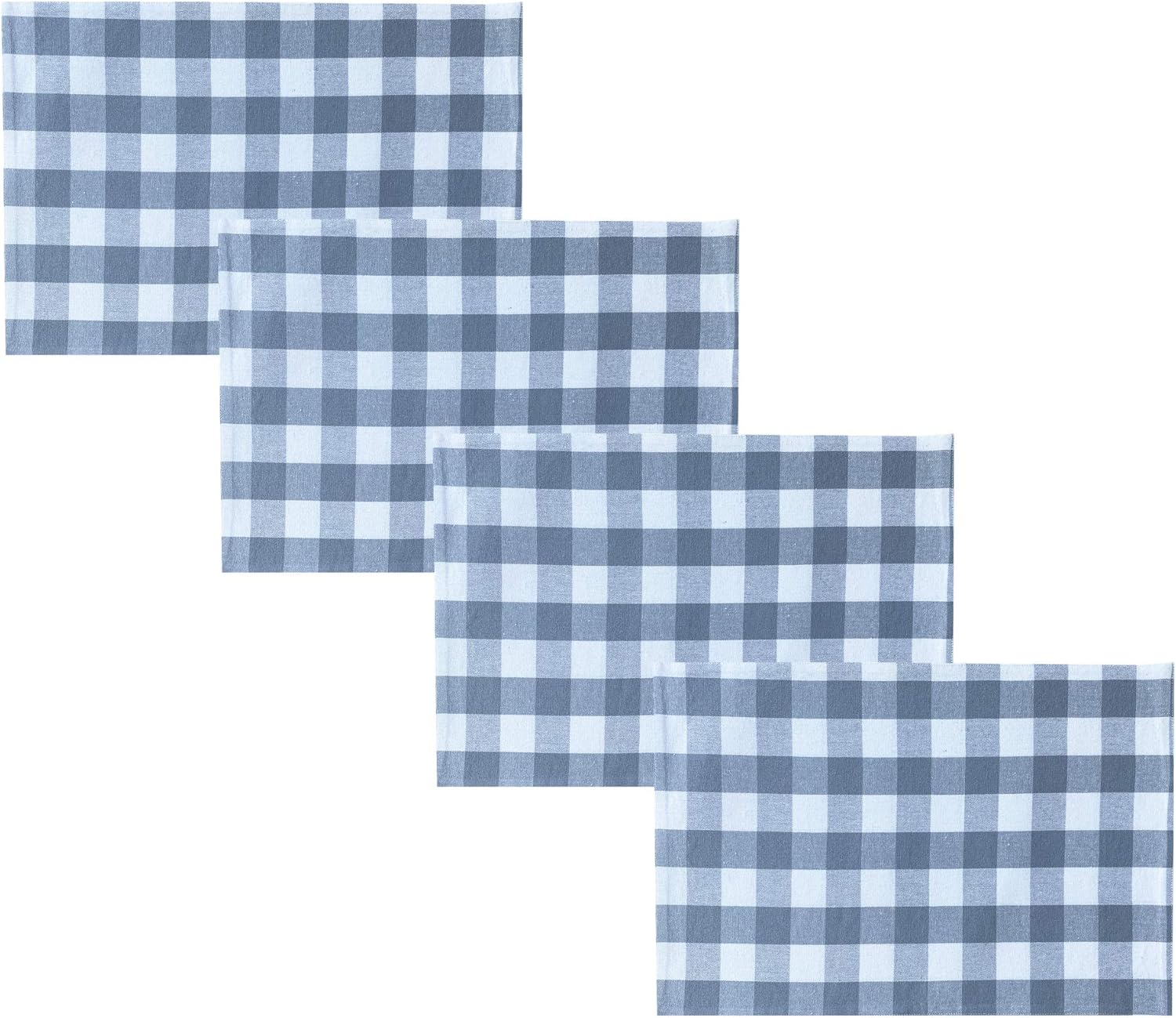 Nеw Prоduсt Newbridge Buffalo Check Rustic Indoor/Outdoor Cotton Tablecloth - Cottage Style Farmhouse Gingham Check Pattern Heavy Weight Cotton Weave Tablecloth, 60 Inch x 102 Inch Oblong/Rectangle, Grey