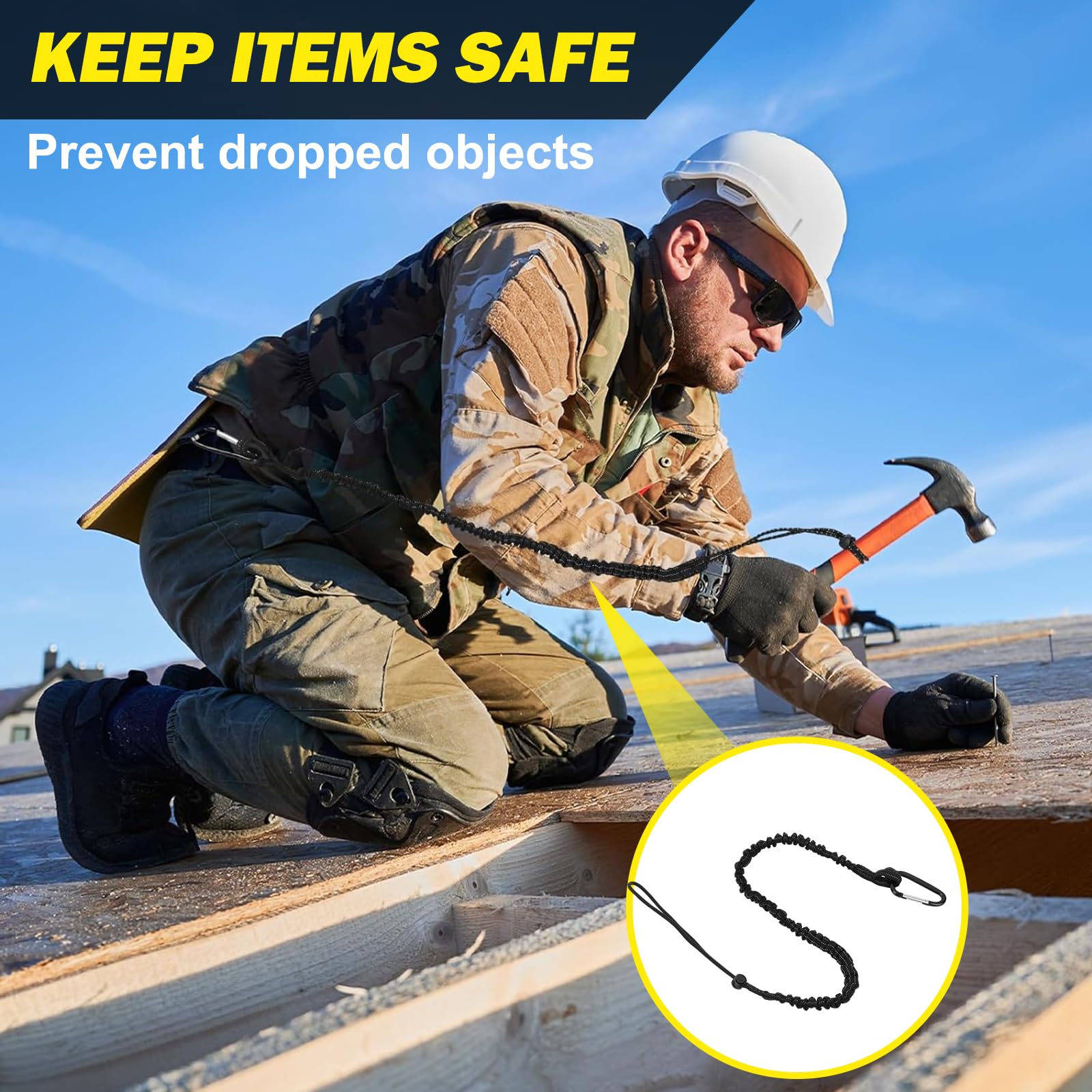 BBI Big Tethered Tools Cordicella Di Sicurezza Bobina Spring Wire - Foto 5