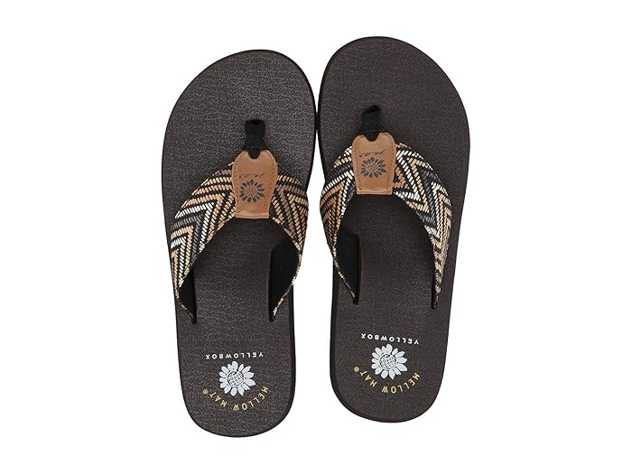 yellow box platform flip flops