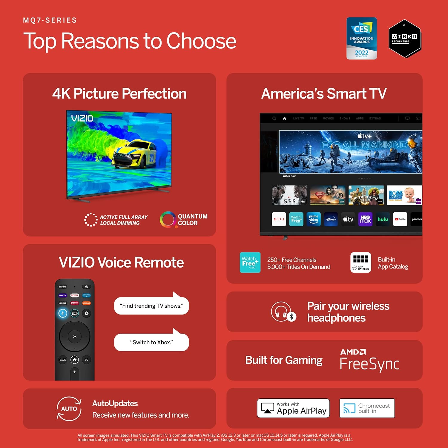 Buy VIZIO 70Inch MSeries 4K QLED HDR Smart TV & MSeries 5.1.2