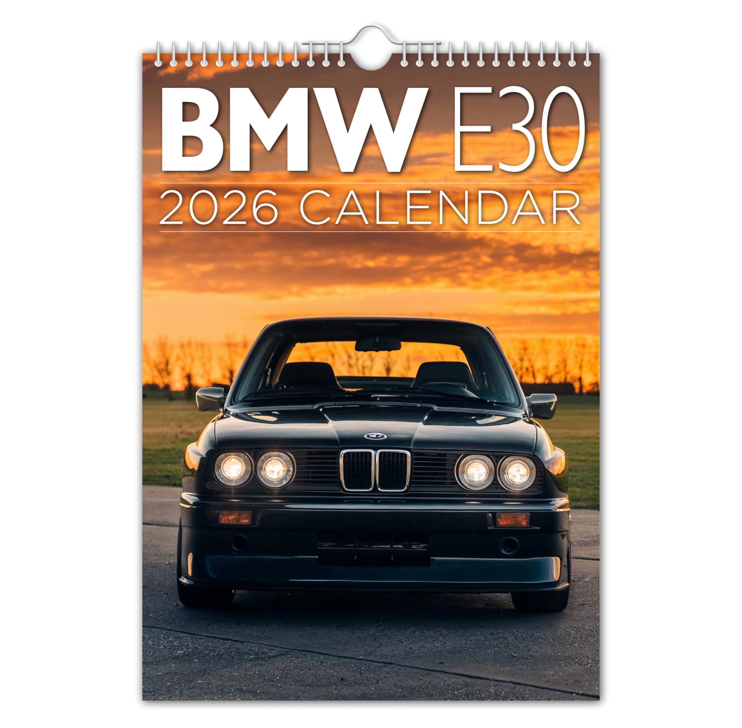 The Calendar King // Beemer e30-2026 Wall Calendar (Full Colour, A4 Size)