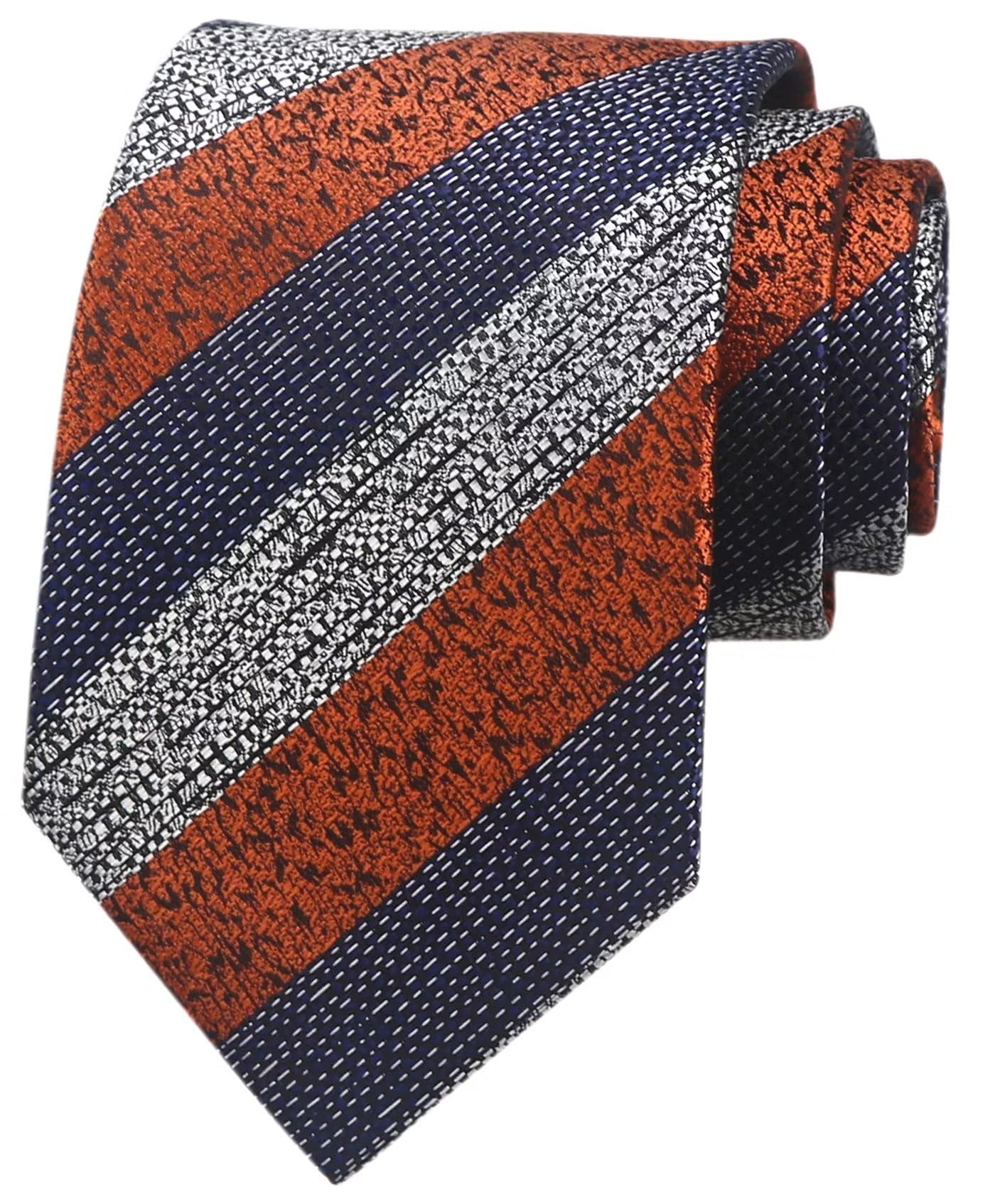 Men's Striped Patterned Tie Polka Dots Jacquard Formal Designer Neckties