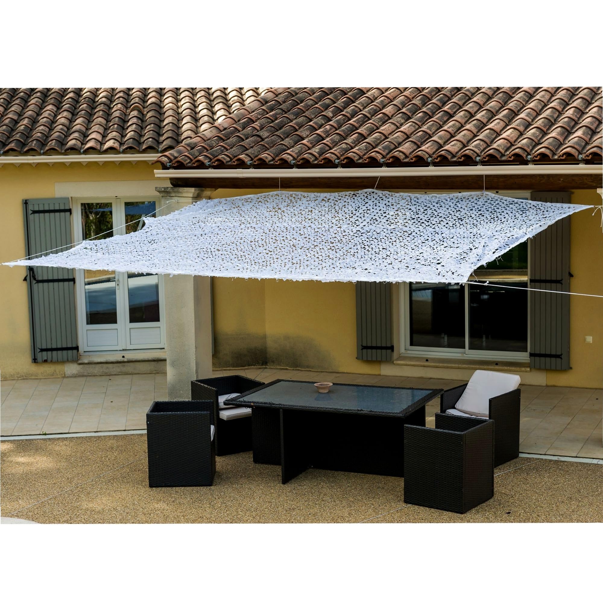 WERKA PRO 10105 - Sonnensegel aus Polyester, rechteckig, für Balkon, Terrasse und Garten