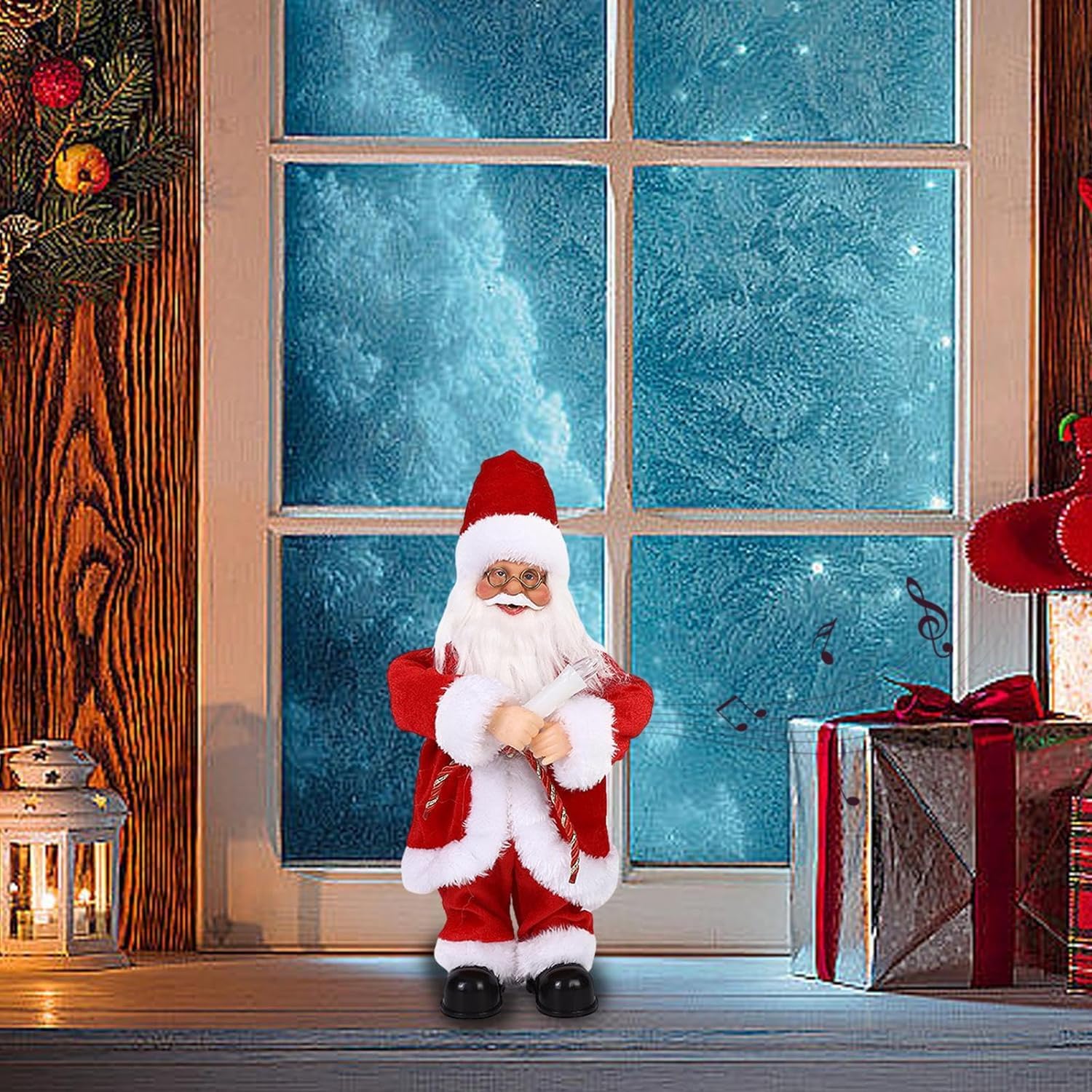 Amazon.co.jp: 踊るサンタのおもちゃ | 写真向け電動人形 - 写真