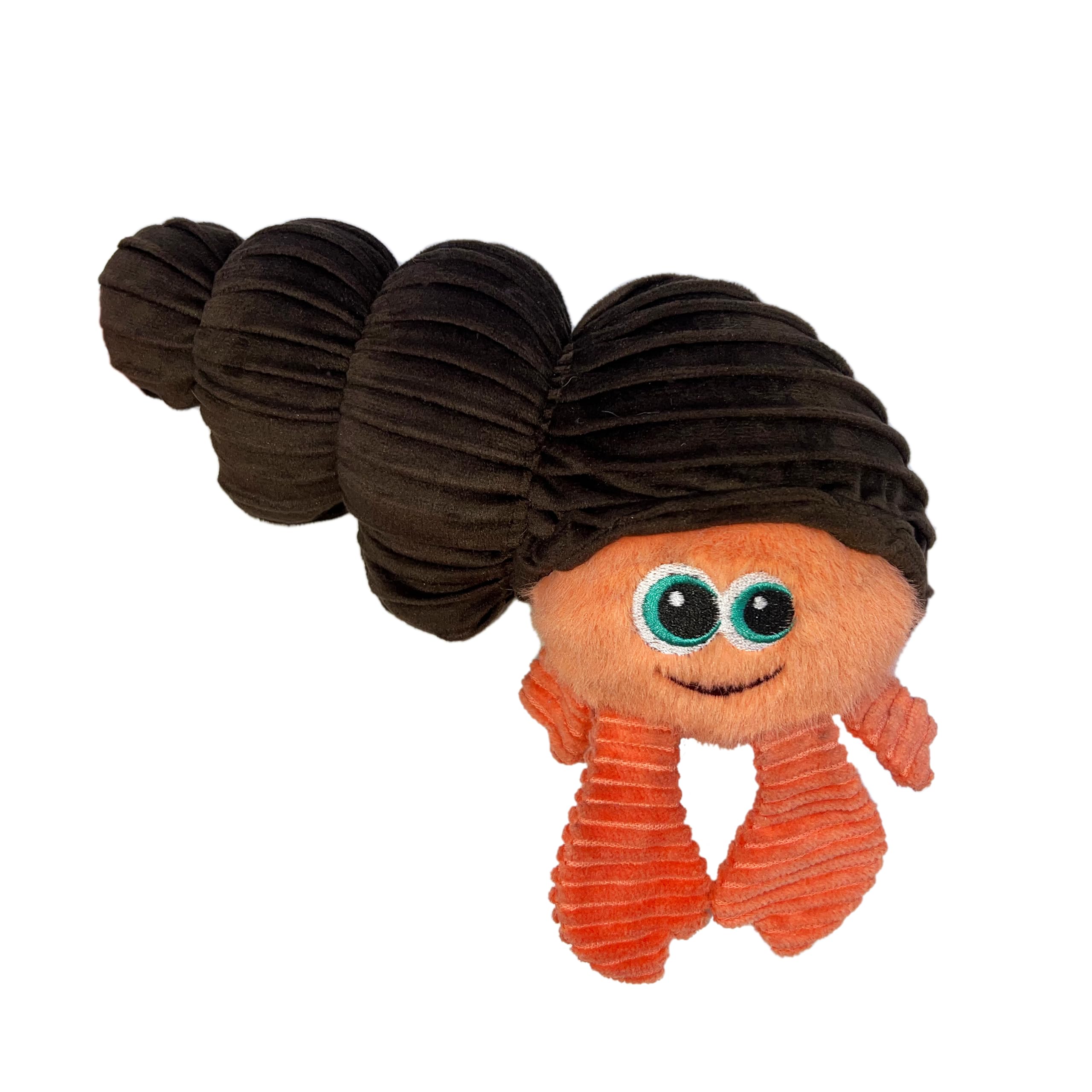 KONG Cuteseas Rufflez Soft Ridged Plush Dog Toy (Hermit Crab)