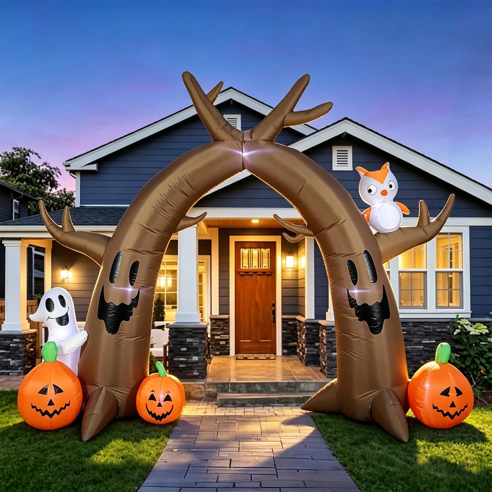 2.4M Nadmuchiwana Dekoracja Halloween Łuk Drzewa, Łuk Przejściowy