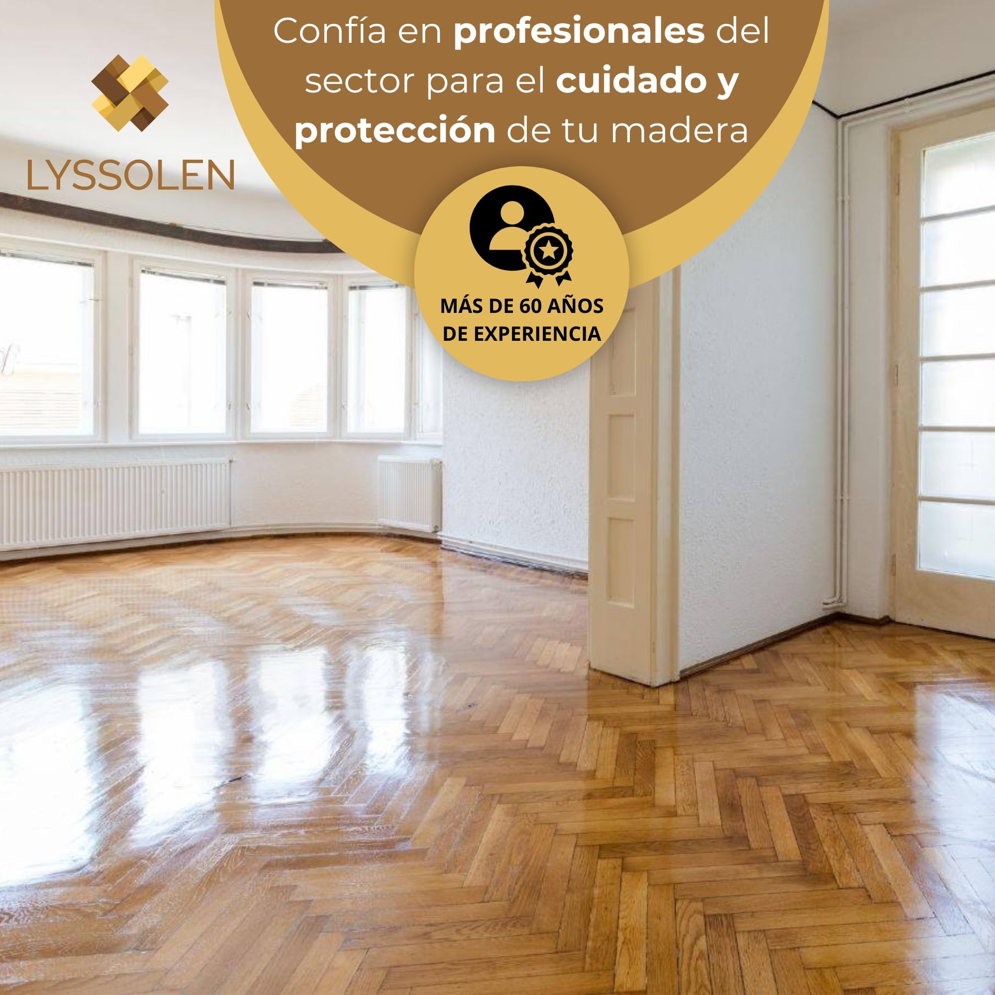 Barniz de Poliuretano al Agua para Suelos de Madera Interior 5L - Protector de Alta Durabilidad y Resistencia al Desgaste - Acabado Natural - Sin Olores