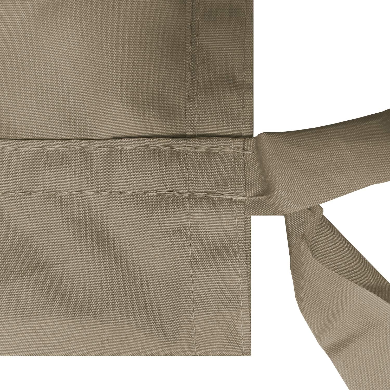 Alion Home Rod Pocket Waterproof Universal Replacement Shade Canopy Top Cover for Pergola (16' x 9', Muddy Water)