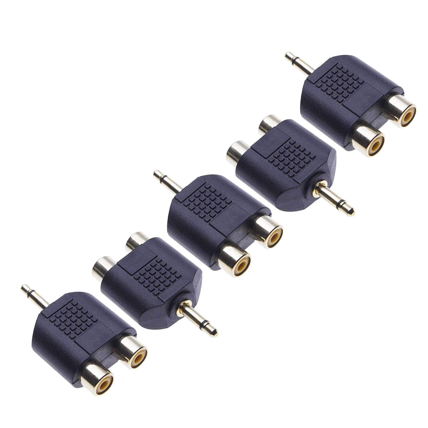 5 X Connettore Adattatore Audio Jack Mono Maschio Da 3,5 Mm In Plastica - Foto 9
