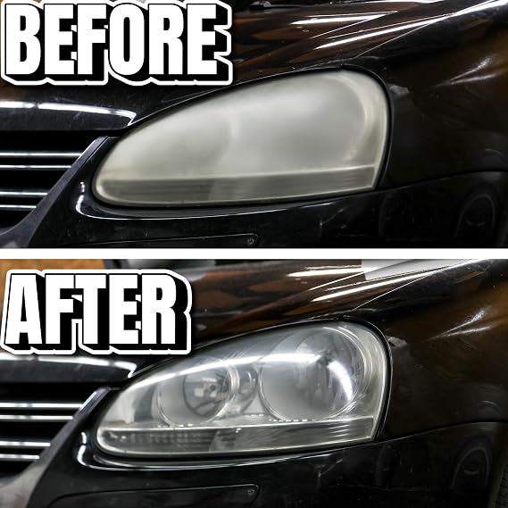 FLITZ Car Headlight Restoration Kit - Polish, Sealant, BuffBall & Scuff Pad