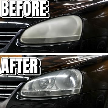 FLITZ Car Headlight Restoration Kit - Polish, Sealant, BuffBall & Scuff Pad
