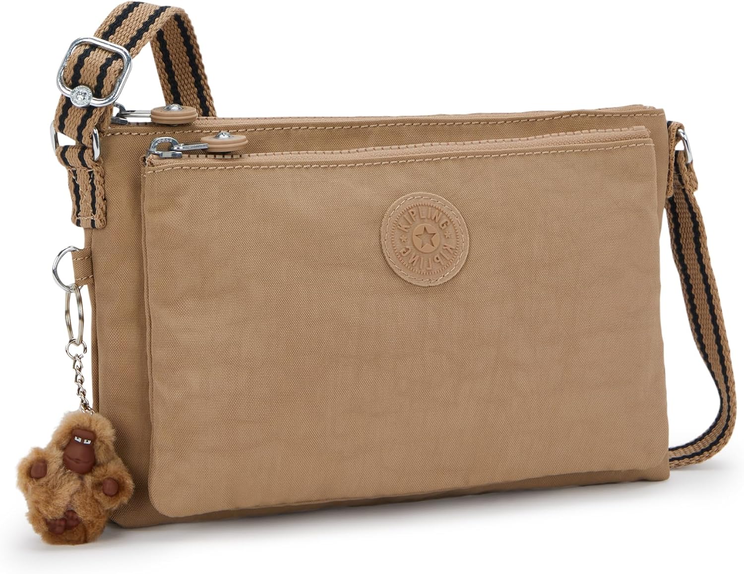 Kipling Womens Women's Mikaela Bag, Super Light, Adjustable Strap, Nylon Printed Crossbody Bag