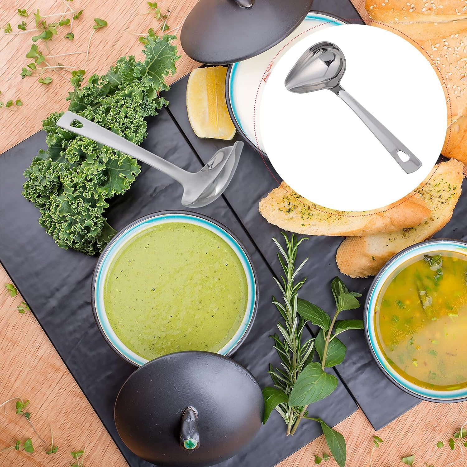 Gravy Ladle Spoon Stainless Steel with Pouring Spout for Serving