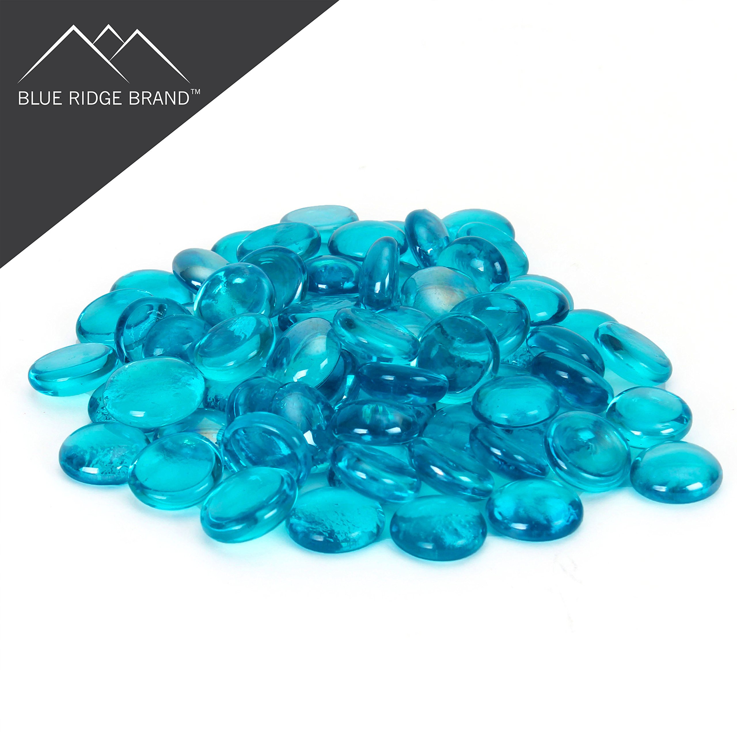 Blue Ridge Brand Reflective Fire Pit Glass Beads - Professional Grade Fire Glass for Fire Pit - 3/4