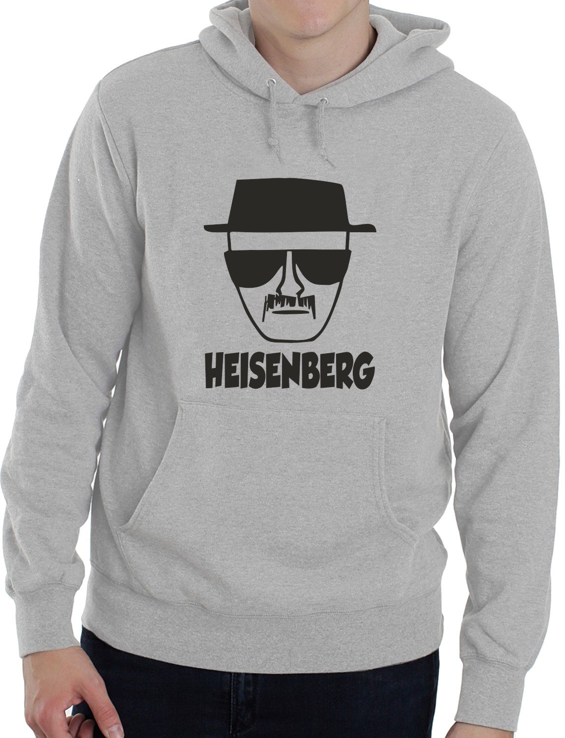 Print4u Unisex Grey Breaking Bad Heisenberg Walter Adult Hoodie Birthday Gift Idea XX-Large Black Text