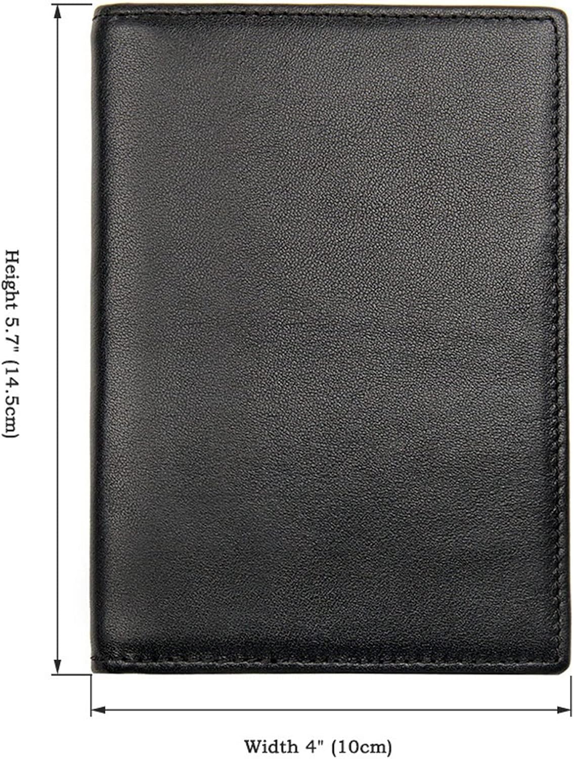 Mens Wallets Travel Passport Bag Genuine Leather Document Case Package Ticket Clip