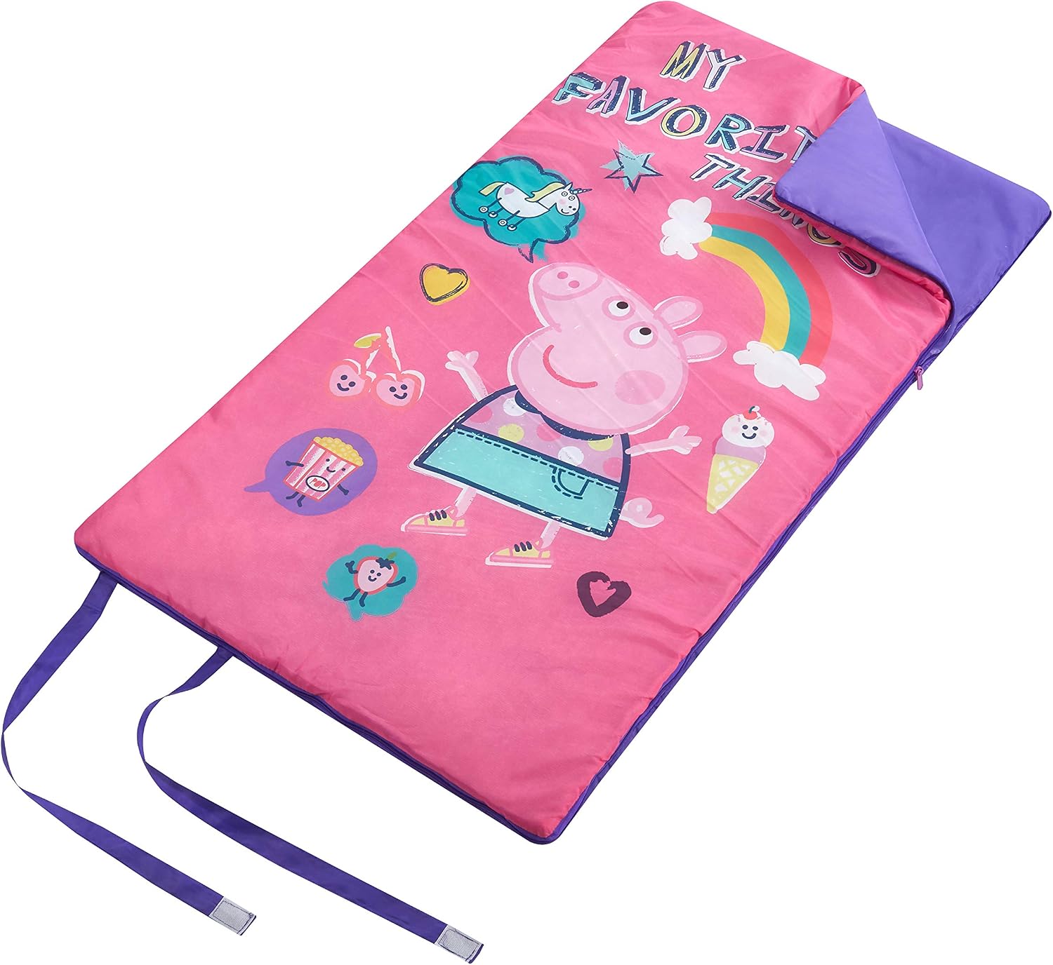 Entertainment One Peppa Pig Sleeping Bag, Pink, 26"x46"
