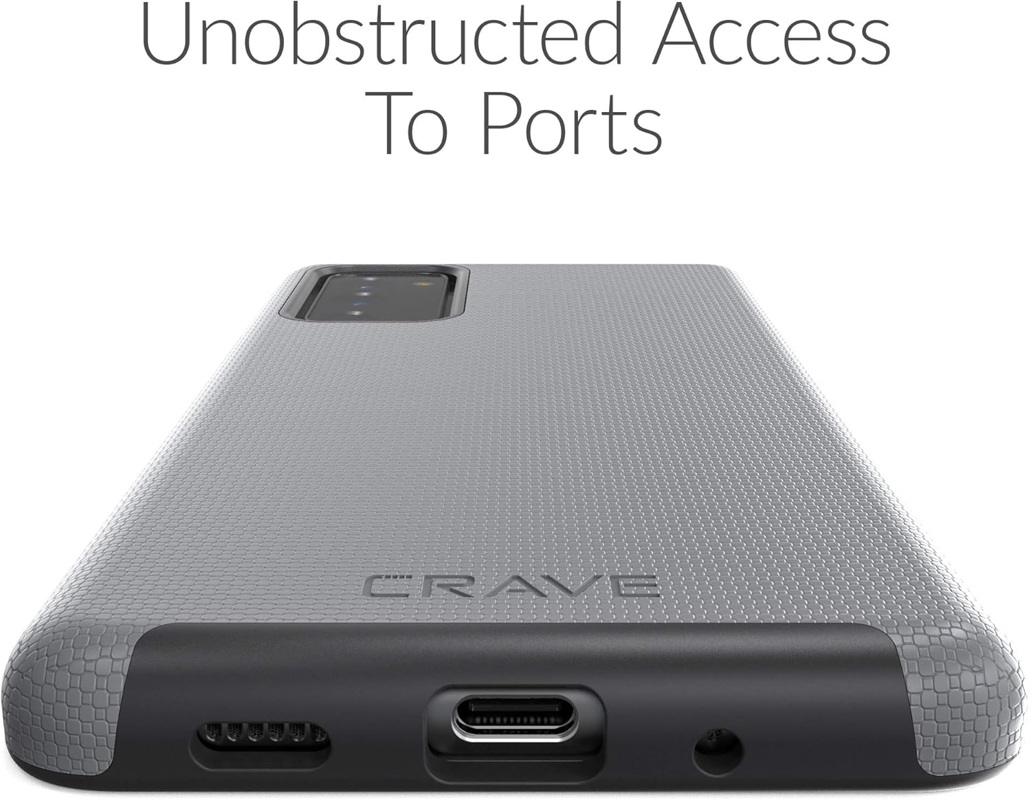 Crave Dual Guard for Samsung Galaxy S20 FE Case, Shockproof Protection Dual Layer Case for Samsung Galaxy S20 FE, S20 FE 5G - Slate