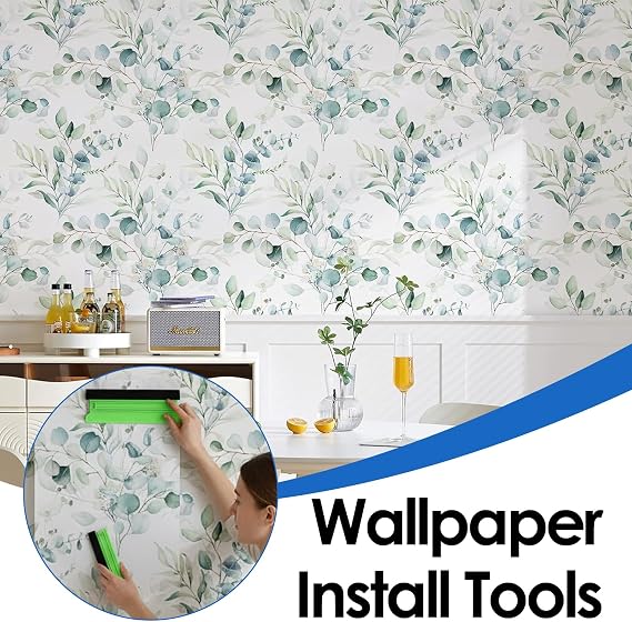 9PCS Vinyl Wrap Tools Kit, Professional Wallpaper Tools with Vinyl Cutter & Squeegee, Wallpaper Kit with Vinyl Accessories for Car Wrap & Home DIY