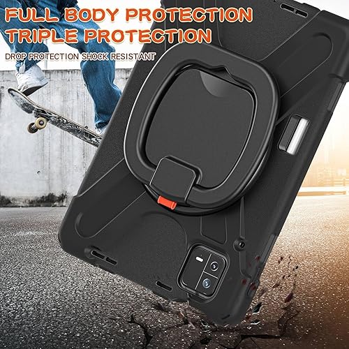 Miniatura 6 de Funda resistente para tablet Pad 6 6 Pro, funda para tableta con soporte, funda plegable delgada para Pad 6 6 Pro, rotación de 360, correa de hombro