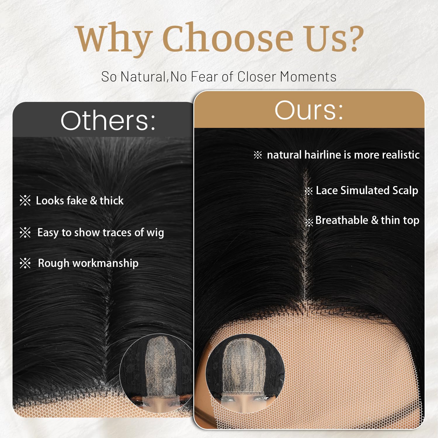 28 Inch Long Straight Honey Brown Wigs for Women, Heat Resistant Synthetic Hair Middle Part, Natural Looking Wig for Daily/Party/Cosplay