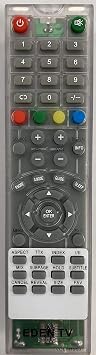 Eden TV Remote Control TVOEM1900 Clear Transparent for Prison Television